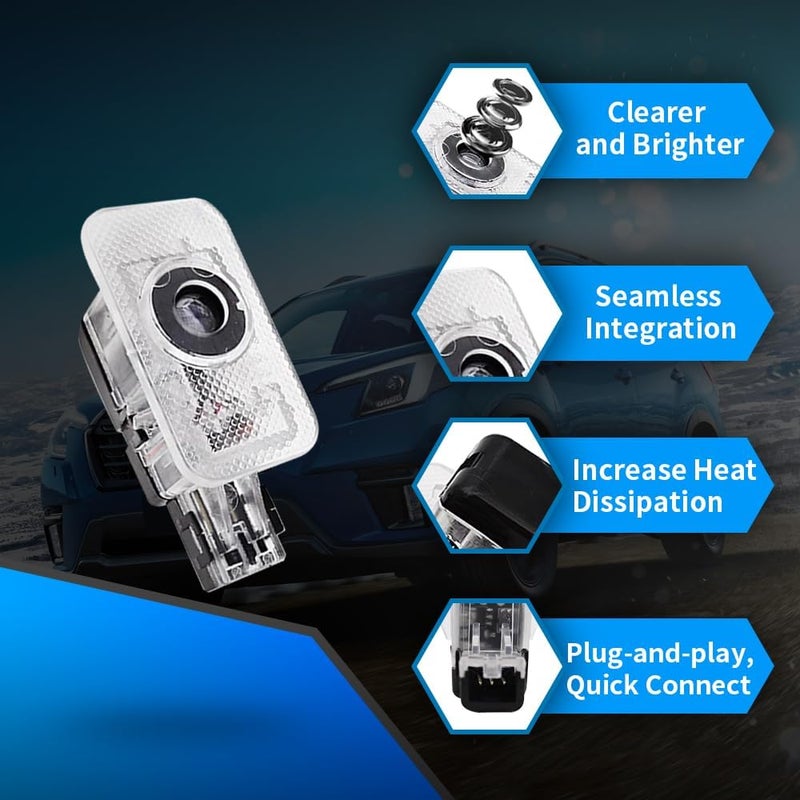 uunonaha XC90 XC60 Car Door Lights Logo Ghost Shadow Welcome Puddle Projection Light Compatible for XC90 XC60 Accessories (XC60-1) - Image 5